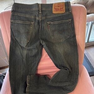 Levi's Men's Dark Blue Straight Jeans